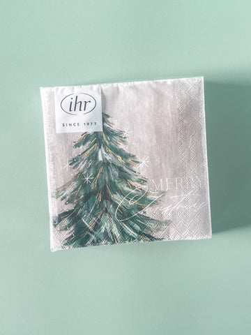 Merry Christmas Paper Cocktail Napkins