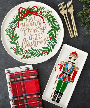 Merry Little Christmas Cookie Plate