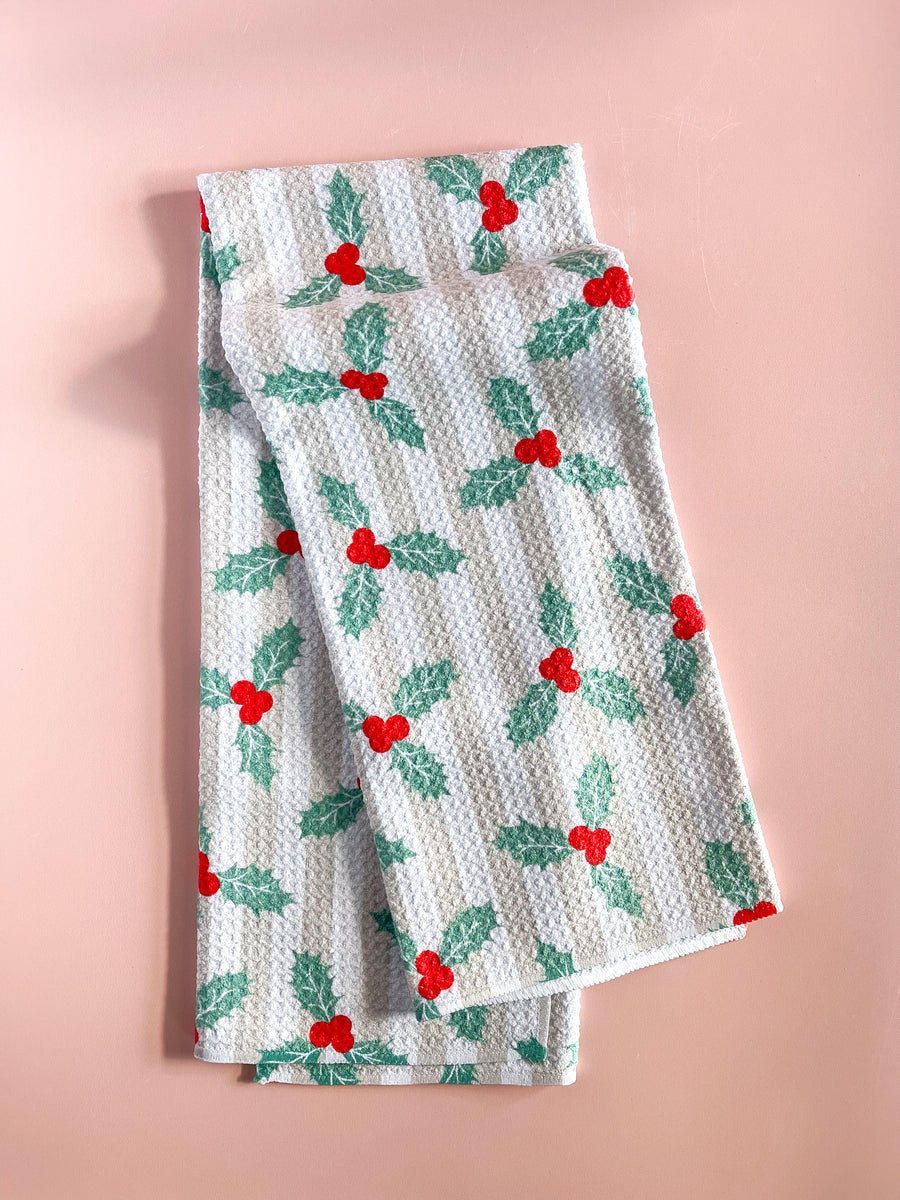 Mistle Stripe Tea Towel