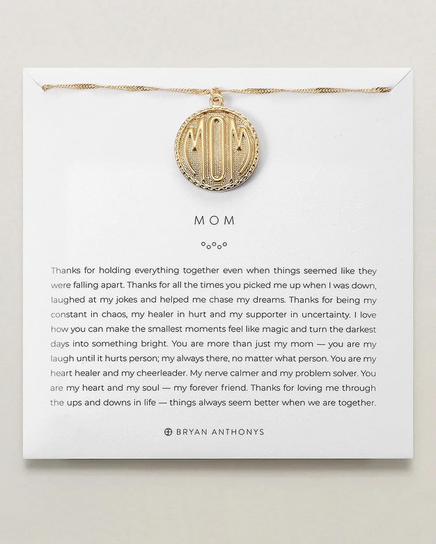 Mom Heirloom Coin Necklace 