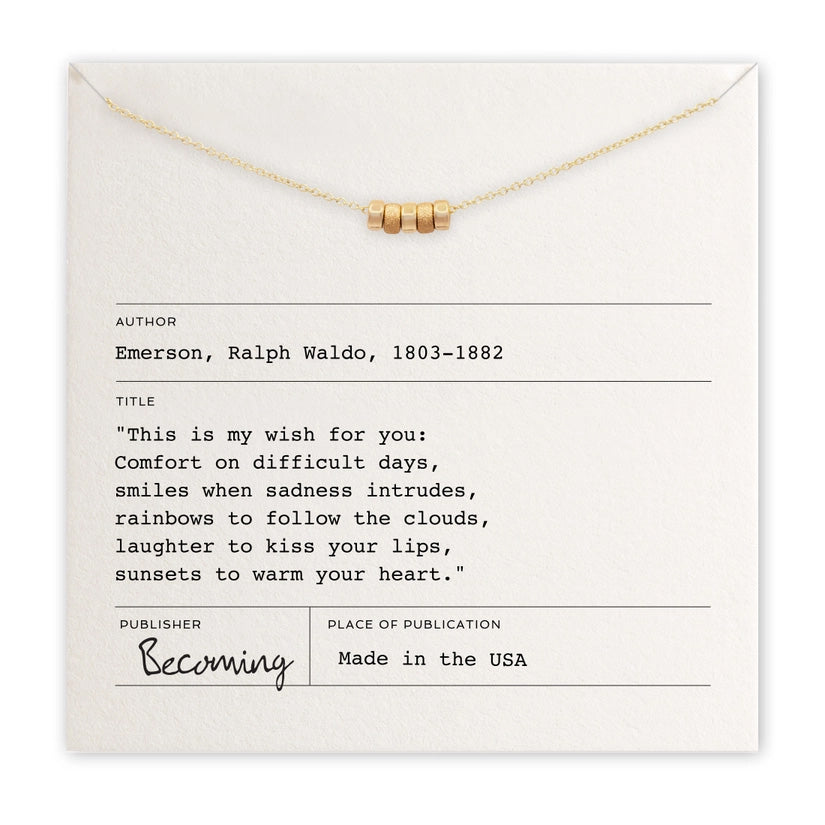 My Wish For You Necklace Gold Filled