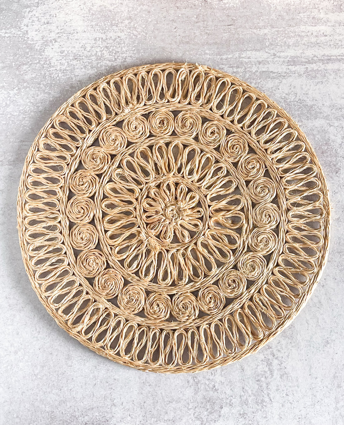 Natural Abaca Round Placemat