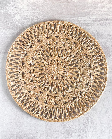 Natural Abaca Round Placemat