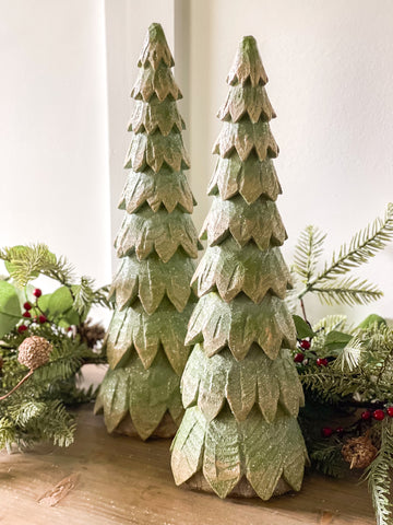 Natural Carved Christmas Tree