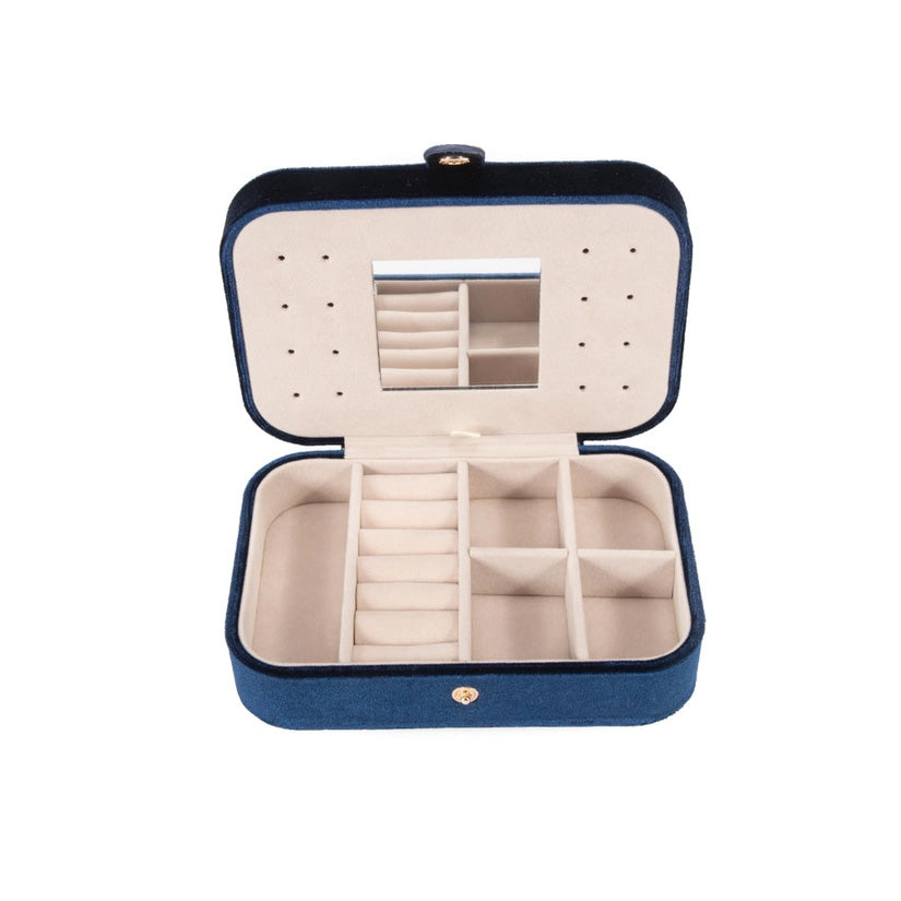 Navy Travel Jewelry Organizer