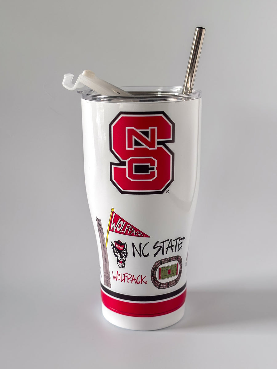 NC State Icon Metal Tumbler