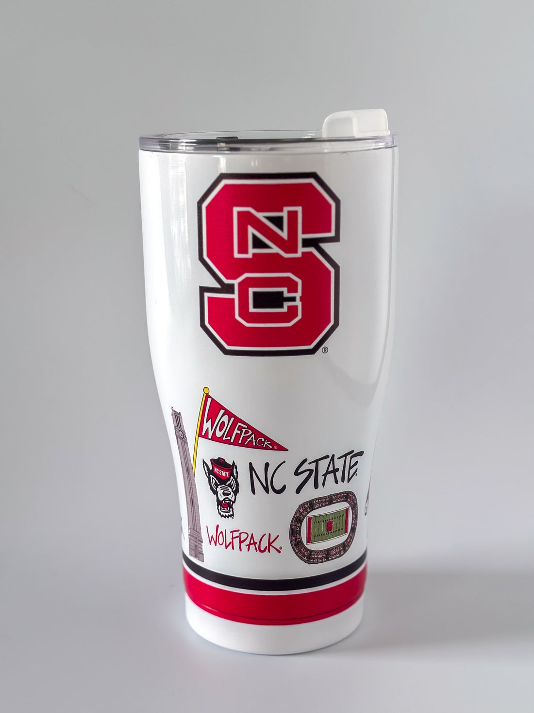 NC State Icon Metal Tumbler