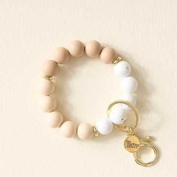 Oatmilk Latte Wristlet Keychain