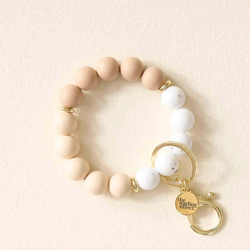 Oatmilk Latte Wristlet Keychain