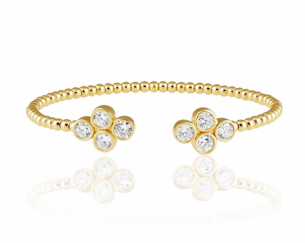 Oriana 18k Flower Cuff