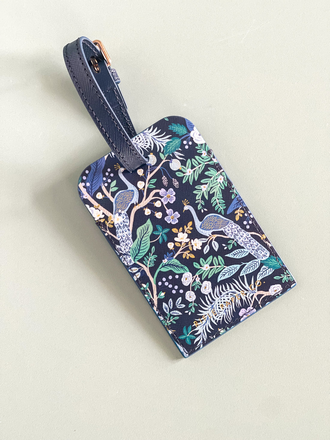 Peacock Luggage Tag