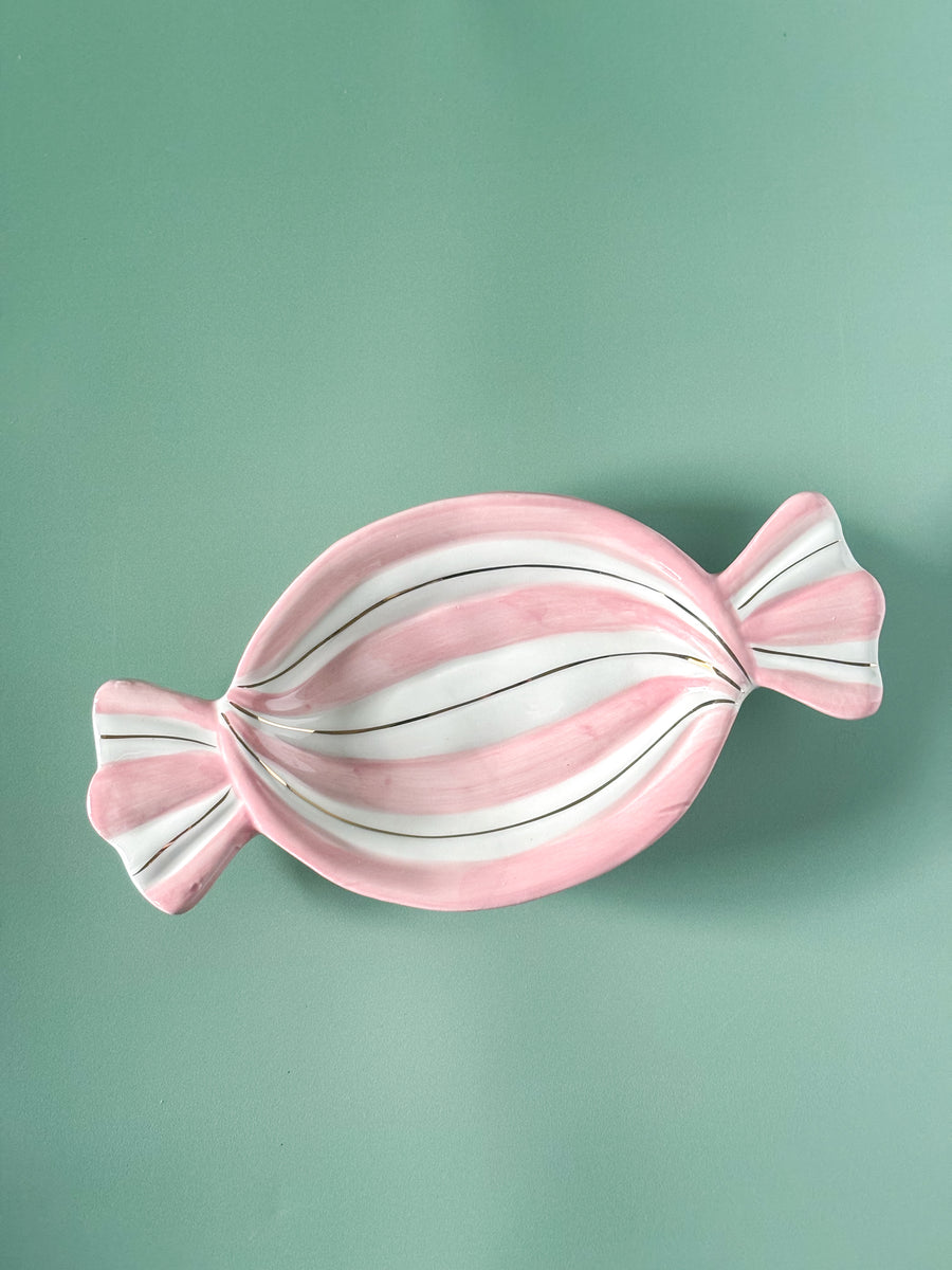 Peppermint Candy Shaped Dish