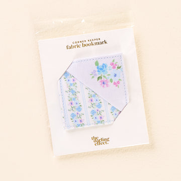 Petal Parade Blue Corner Bookmark