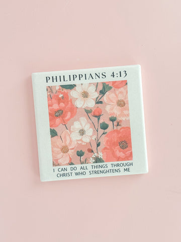 Philippians 4:13 Coaster