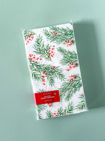 Pine Berry Paper Guest Towel