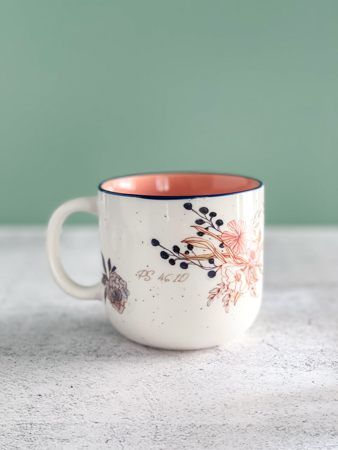 Pink Floral Be Still Mug