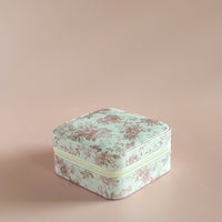 Pink Floral Toile Jewelry Box