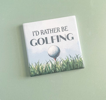 Rather Be Golfing Coaster
