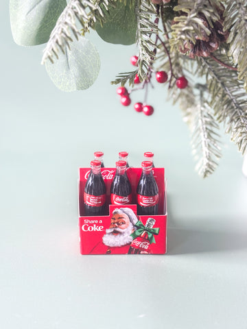 Resin Coke 6pk Bottles Ornament