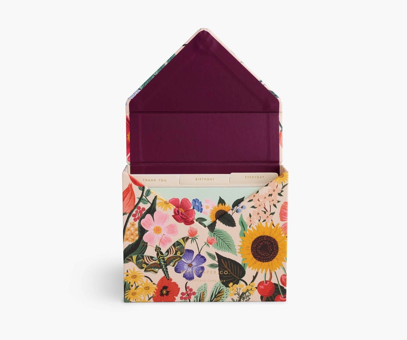 Rifle Paper Co Blossom Essential Card Box Inside