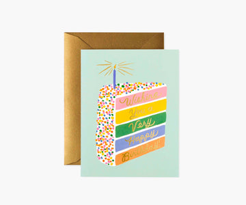 Rifle Paper Co Cake Slice Birthday Card