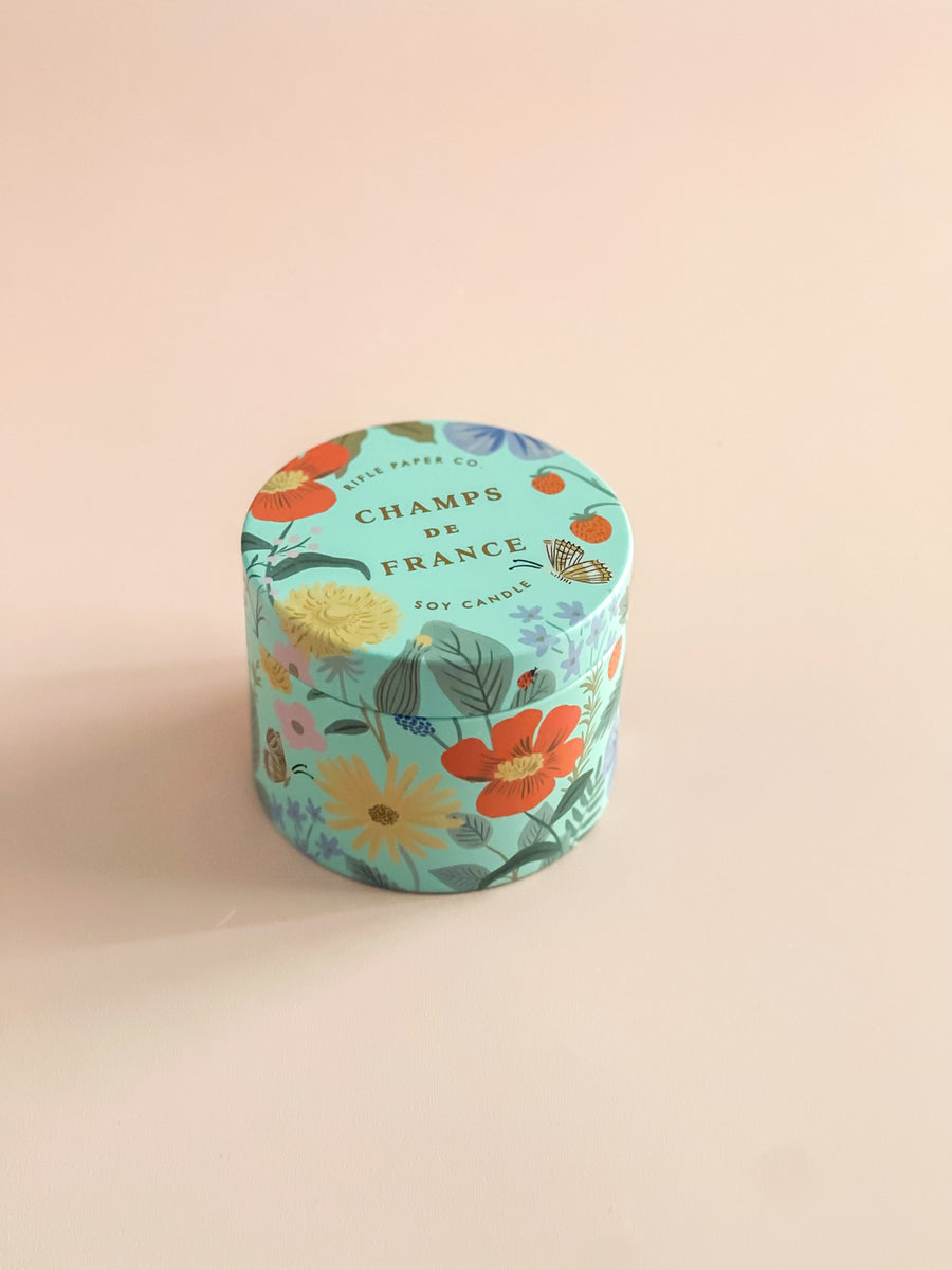 Rifle Paper Co Champs De France Tin Candle