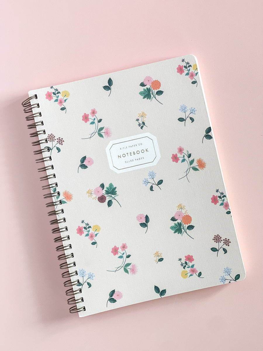 Rifle Paper Co Ditsy Dahlia Spiral Notebook
