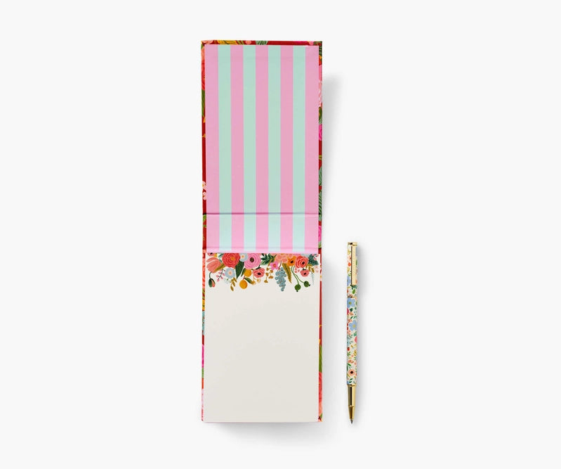 Rifle Paper Co Garden Party Desktop Notepad Open