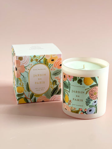 Rifle Paper Co Jardin De Paris Glass Candle