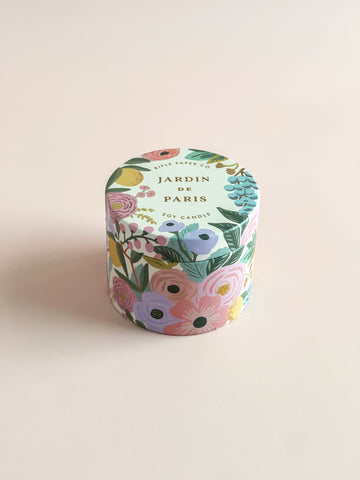 Rifle Paper Co Jardin De Paris Tin Candle