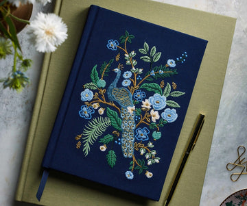 Rifle Paper Co Peacock Embroidered Journal