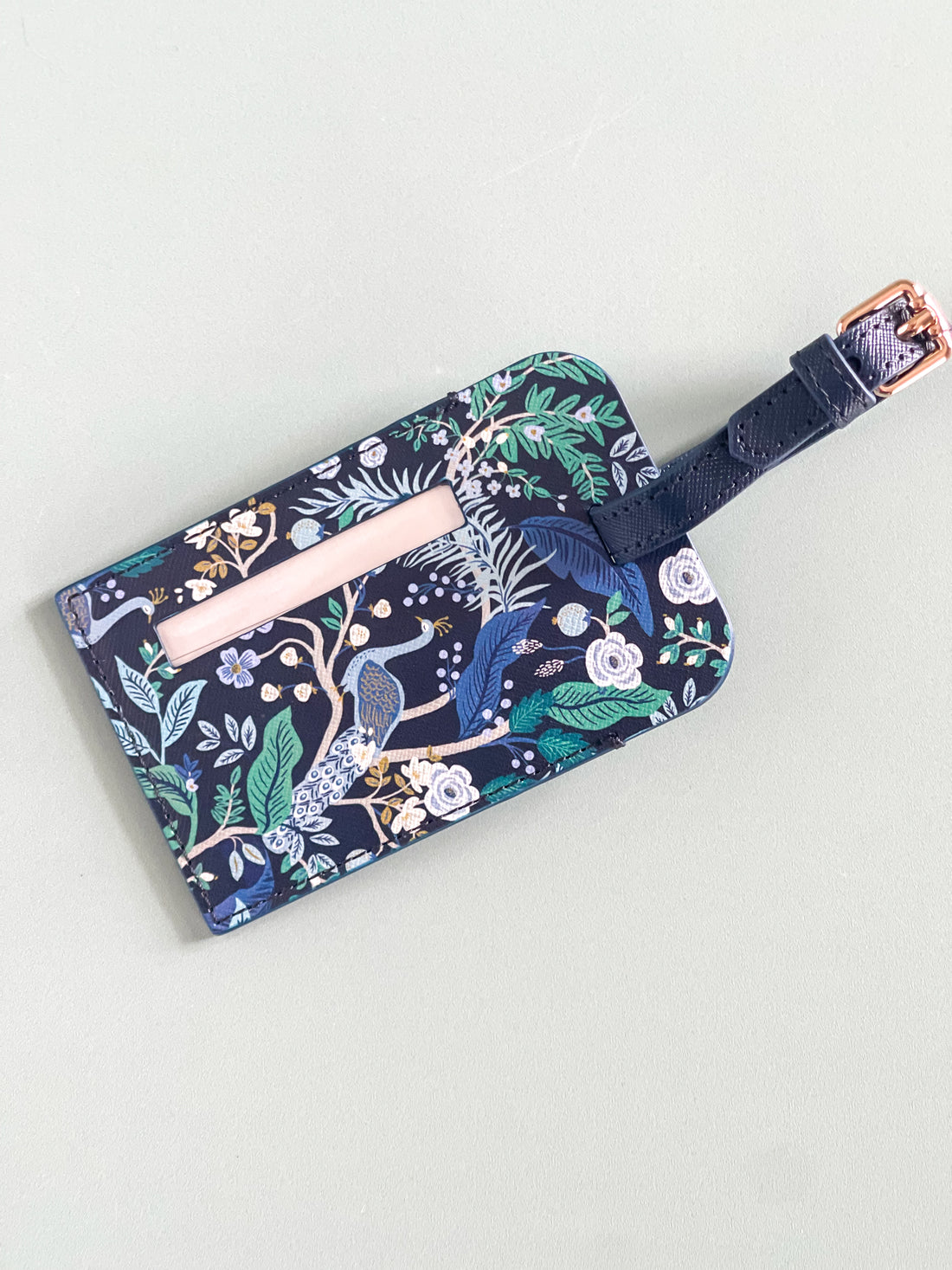Rifle Paper Co Peacock Luggage Tag