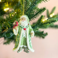 Santa Ornament With Cardinal