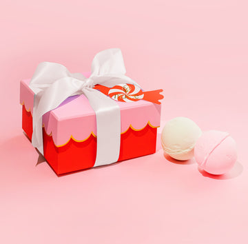 Scalloped Christmas Bath Balm Gift Set