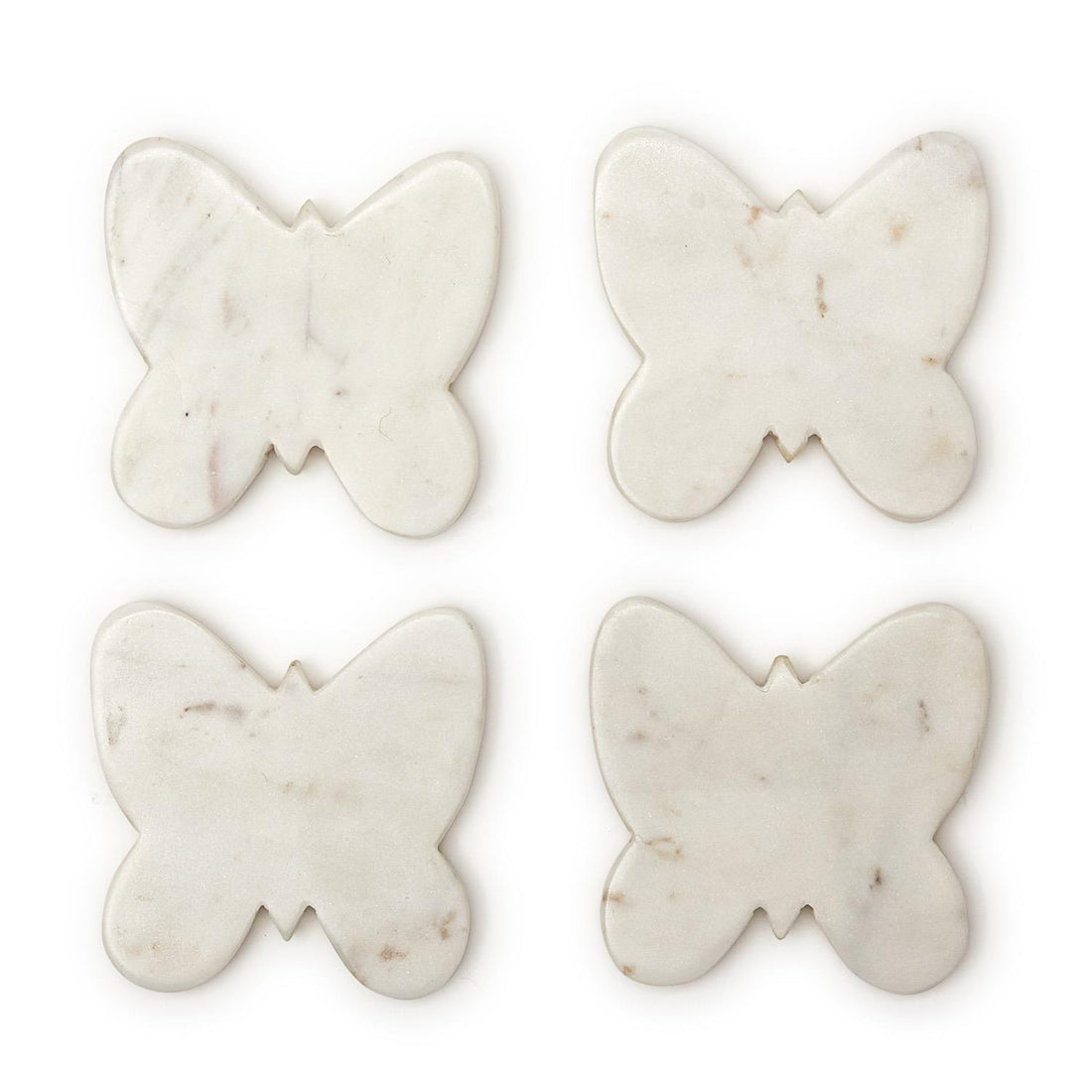 S/4 Marble Butterfly Coasters