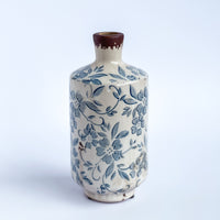 Snakk Blue And White Ceramic Vase