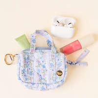 Small Blue Duffle Bag Charm
