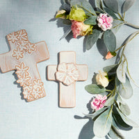 Small Ceramic Flower Cross