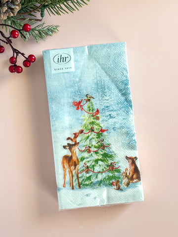 Snowy Friends Paper Guest Towels