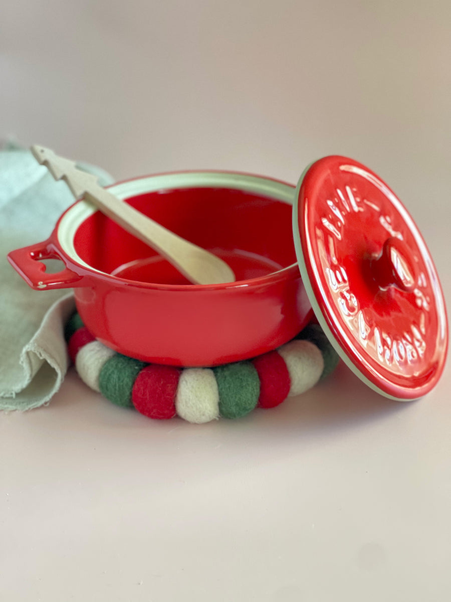 Stoneware Red Brie Baker