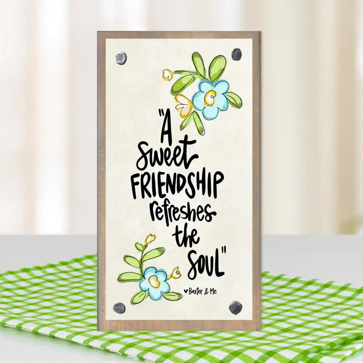 Sweet Friendship Wood Block