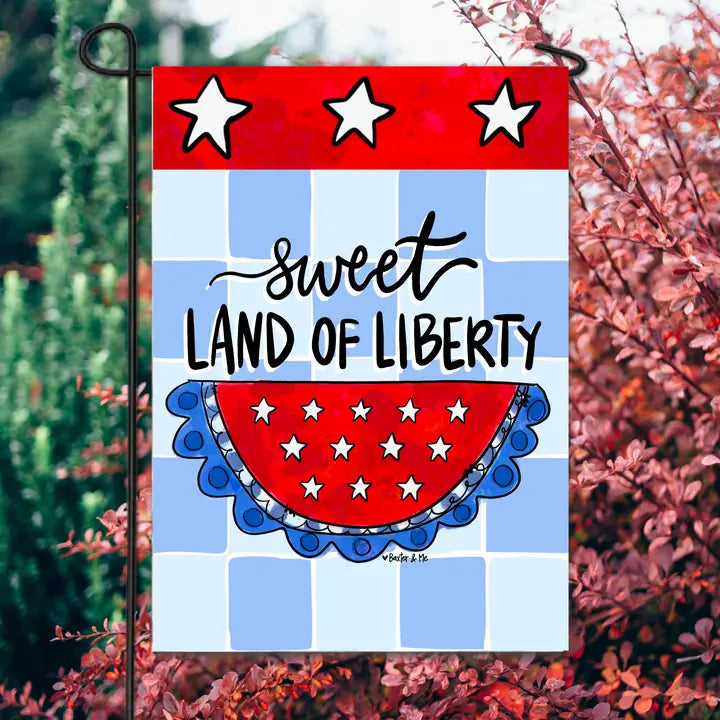 Sweet Land Of Liberty Garden Flag