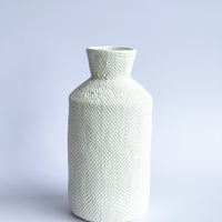 Tall Textured Pressed Vase