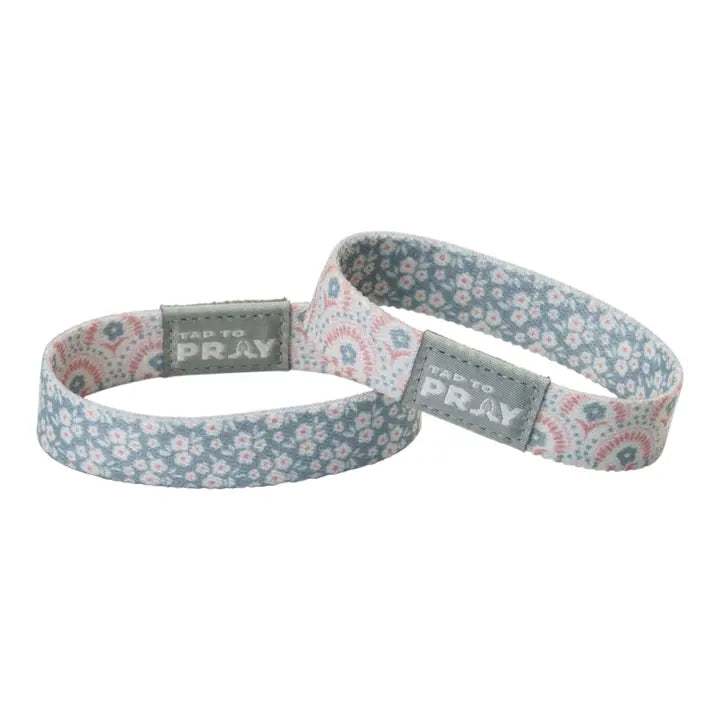 Tap To Pray Wristband - Boho Bouquet