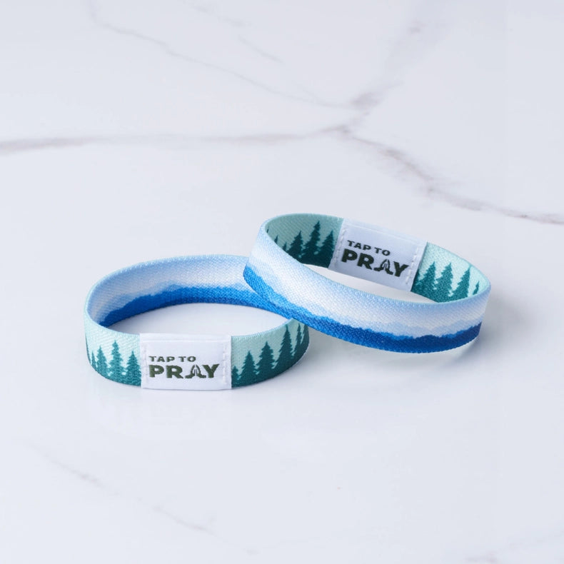Tap To Pray Wristband - Mountains & Forests