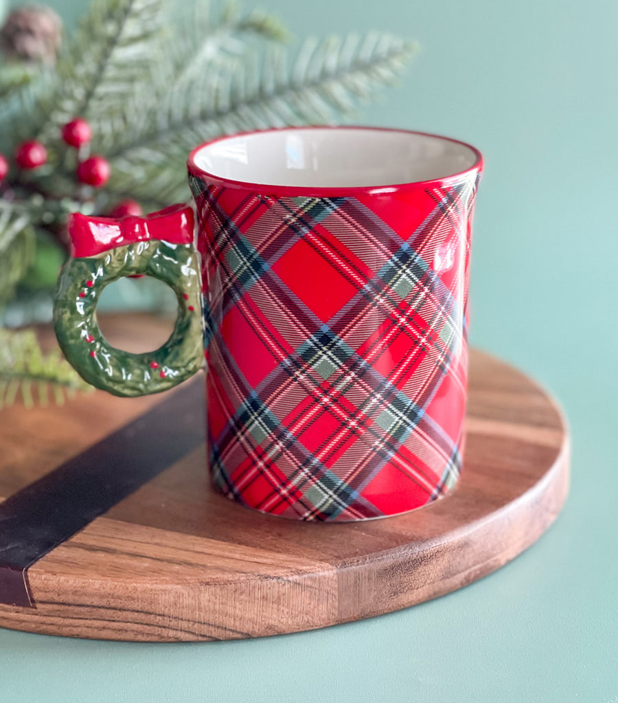 Tartan Plaid Christmas Mug