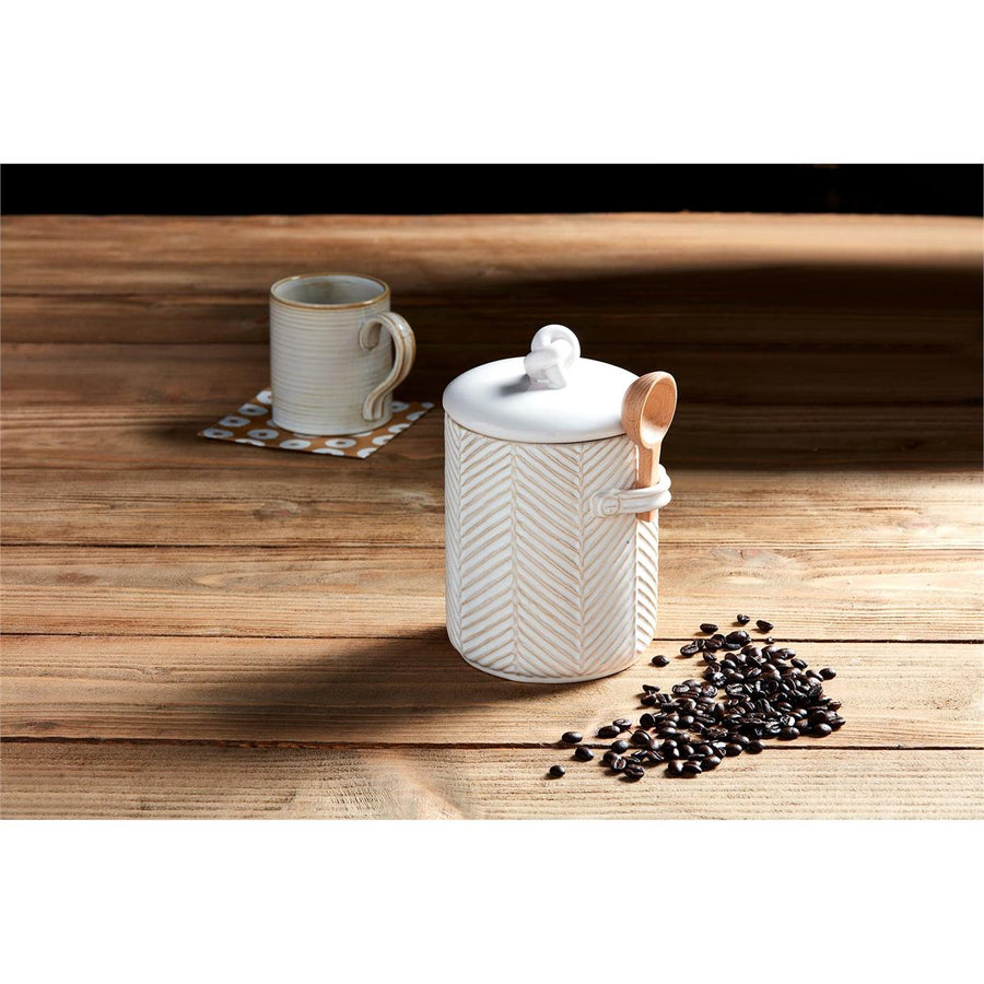 Textured Coffee Canister Set