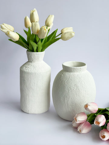 Textured Pressed Vase