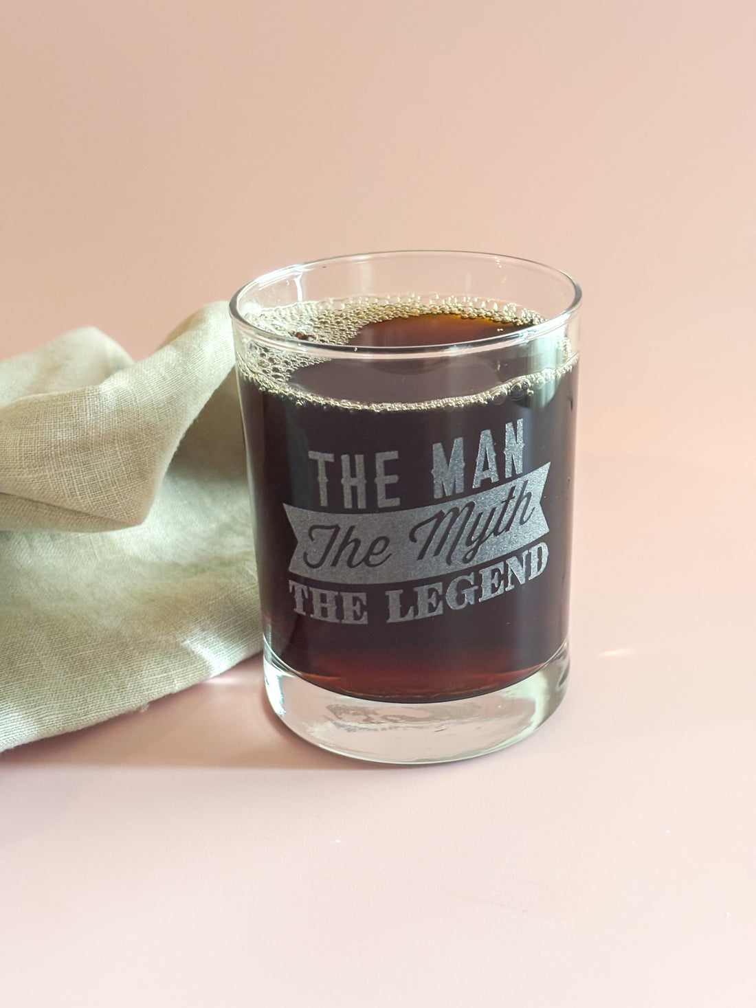 The Man The Legend Rocks Glass