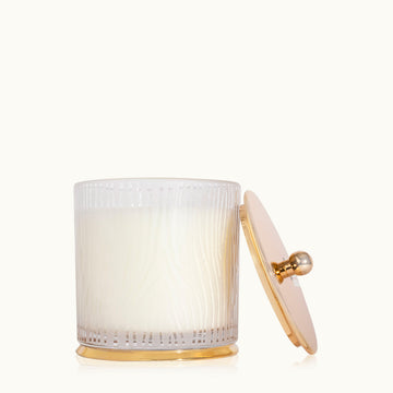 Thymes Frasier Fir Large Wood Frosted Candle
